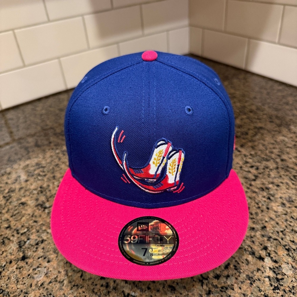 Amarillo Sod Poodles MiLB Baseball Copa Diversion NEW ERA 59 FIFTY Hat 7 3/8 New